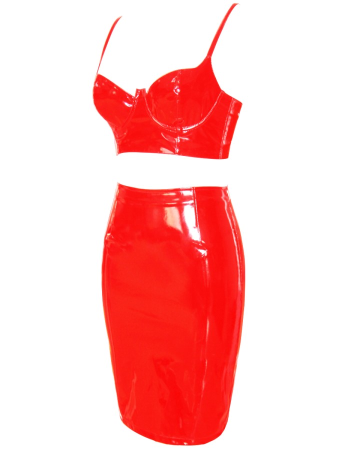 Two piece Leather Dress M7308
