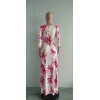 Sexy V-neck beautifully printed plus size and floor dress fashion women's clothing M8573
