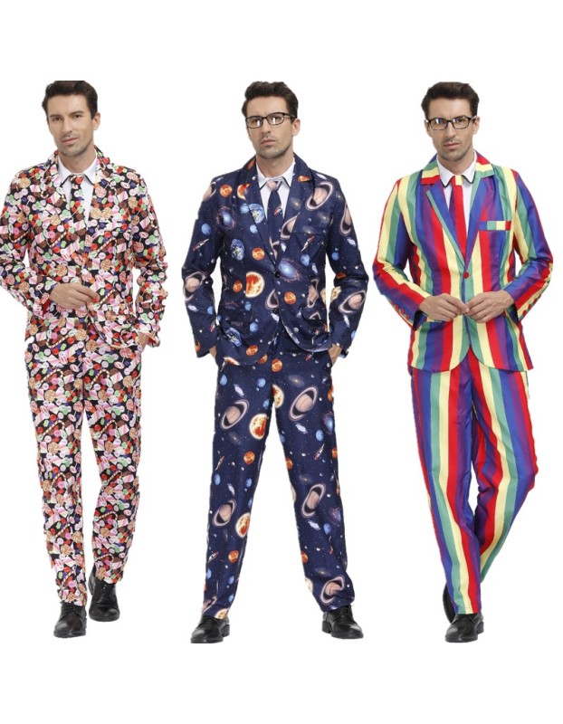 Men Vintage 4 Pieces Set Prom Party Suit M40704