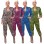 Full Sleeve Zipper V Neck Lady Sexy Leopard Jumpsuit M8474