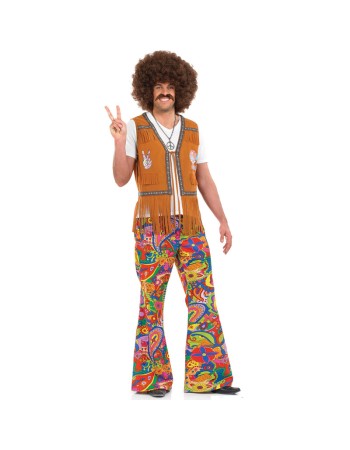 Retro Men Hippie Party Dancing Costume M4S0489