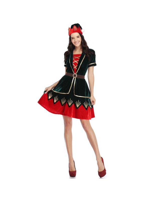 High Quality Sexy Santa Dress Women Mrs Christmas Costume M11938