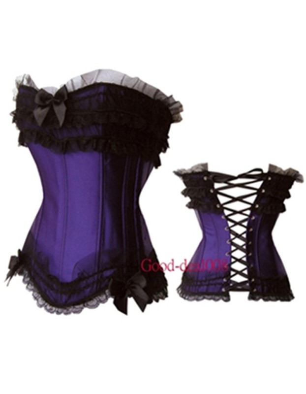 New style lace up overbust bustier corset M1667