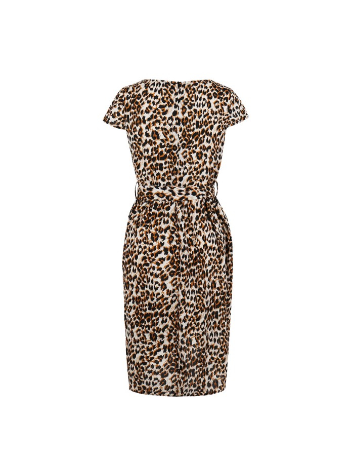 Leopard Print Elegant Dress M30398
