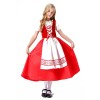 Halloween Children's Dress Girl Little Red Riding Hood  Coak Witch Dress YM5614