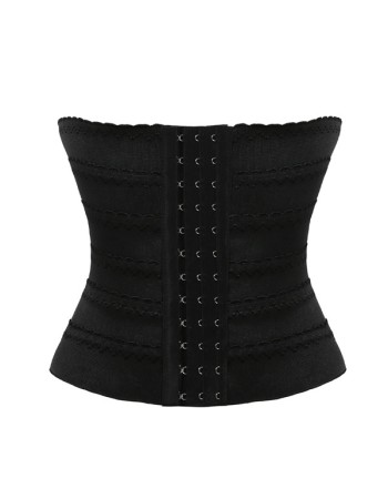 Women black waist cincher plus size corsets