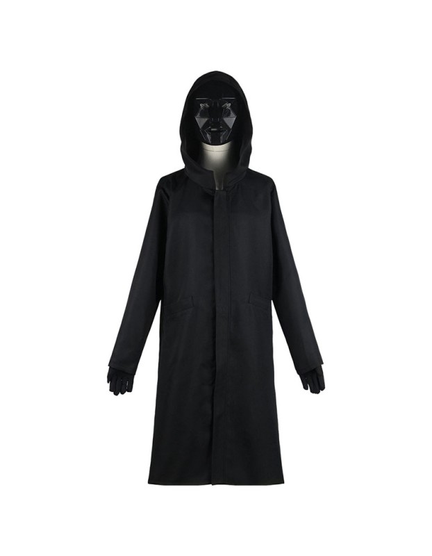 Korean Drama Squid Game Costume Cosplay Black Windbreaker Set M40771
