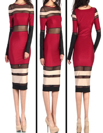 Hot Sexy Womens Cocktail Clubwear Evening Party Lady Bandage Bodycon Dress M3705