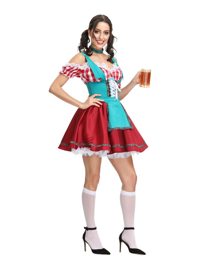 Germany Bavari Traditional Oktoberfest Beer Girl Dress Up m40680