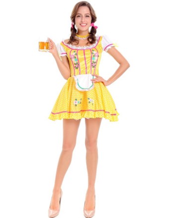 Beer girl cosplay costume fancy dress M40413