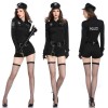 Sexy Black Police Costume M40620