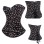 sexy black skull overbust corset m1848