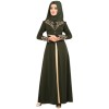 Bronzing Splicing Long Dress Color Contrast Slimming Temperament Dress 9008