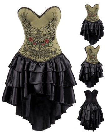 Newest Pattern Skirt Corsets M1364