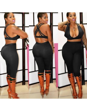 Two Piece Design Jumpsuit M30097