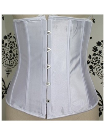 sexy white satin corset m1695A