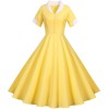 Solid Color Leisure Ball Gown Suit Collar Classy Slim Women Dresses JY14792