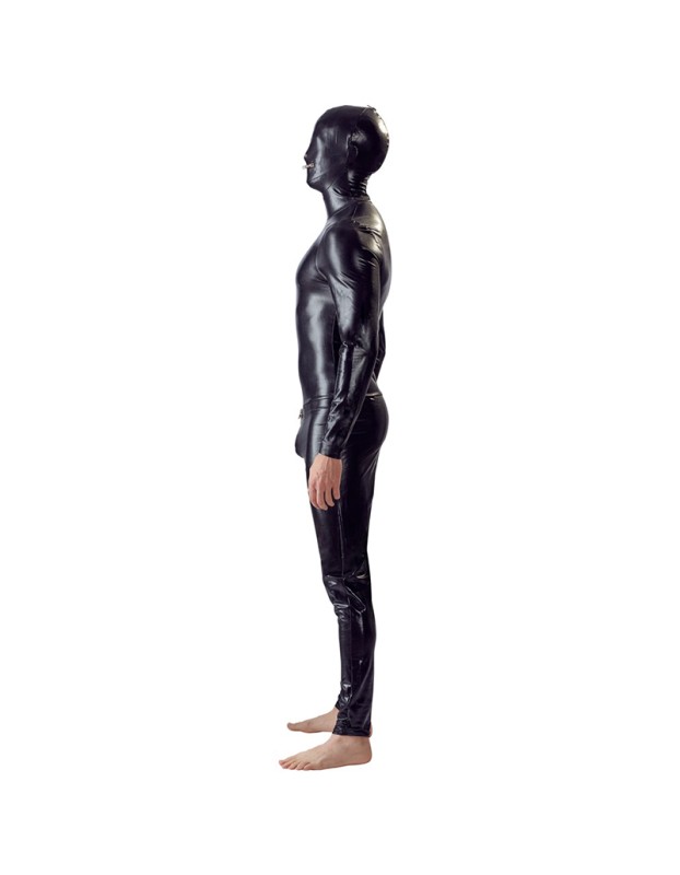 patent leather pullover tights costume 2021 stage men costume N802