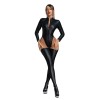 Wholesale Leather Model Jumpsuit Patent Leather Sexy Cat Girl Bodysuit 6827