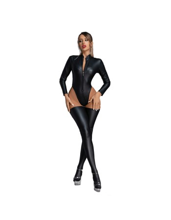 Wholesale Leather Model Jumpsuit Patent Leather Sexy Cat Girl Bodysuit 6827