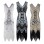 Retro Sequins V-neck Evening Dress M30381