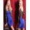 dark blue wrap hip short low-cut club wear m3470c