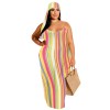 Plus Size Women's Casual Printed Sling Dress Fashion Dress M8622