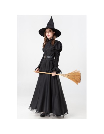 Halloween Export States Pure Black Witch Game Cosplay Costumes YM9315