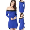 Sexy Off Shoulder Milk Wire Babydoll Dress M30236