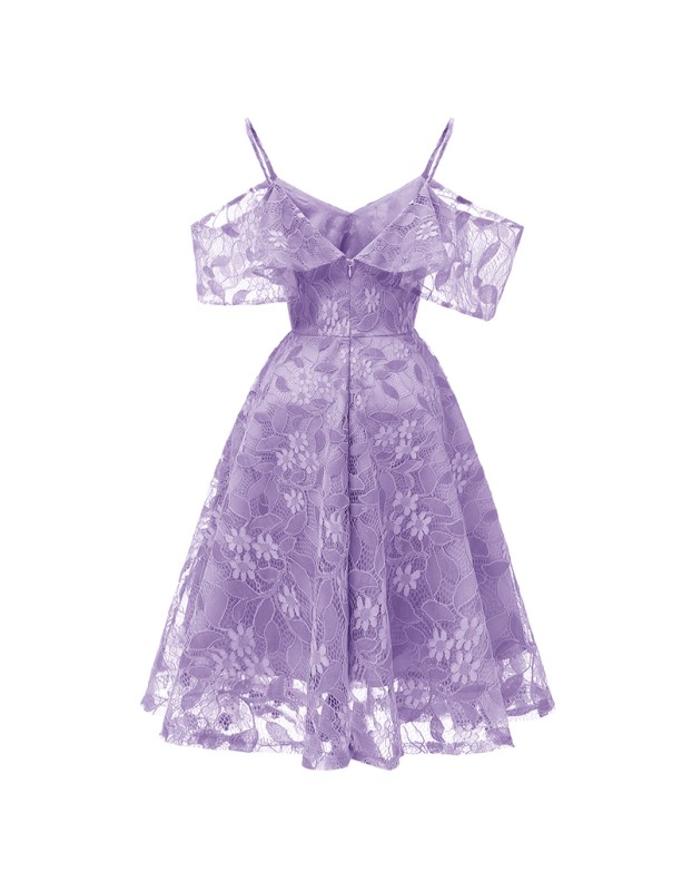 Sling Sleeves Flower Slim Women Sexy Swing Summer Lace Party Dress CD1627