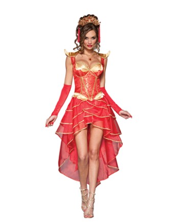 New style Hot Sexy Red East bandage Dress Costume M40315