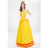 Halloween Dress Cosplay Yellow Beauty And Beast Biqi Belle Princess Uniform YM2897
