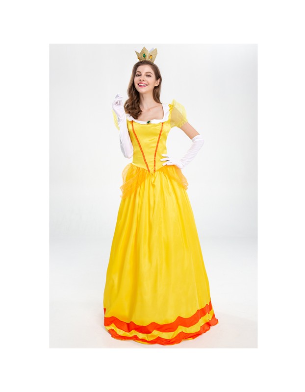Halloween Dress Cosplay Yellow Beauty And Beast Biqi Belle Princess Uniform YM2897