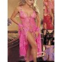 Delicate Pink Lace Gown M6035