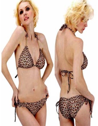 Sexy lady leopard print bikini M5162