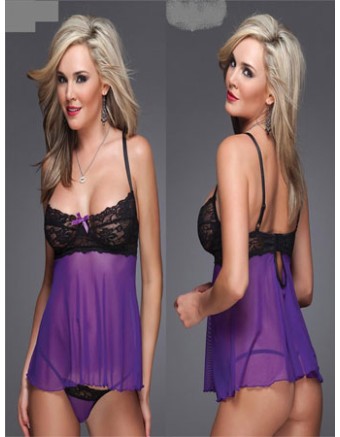 purple babydoll m3523