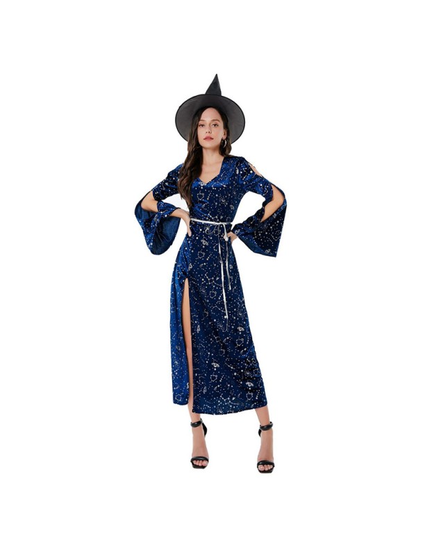 Halloween Maleficent Witch Cosplay Costume Dark Female Devil Costume SL3387