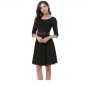 Pretty Fashion Office Lady Summer Casual Woman Dress With Belt