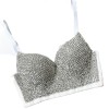 Body Shaping Wipe Chest Performance Sexy Crop Wrap Chest Nail Bead Top 8900