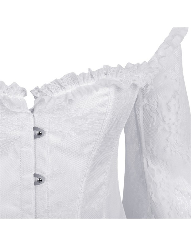 Long Sleeve Lace Corset M1418A