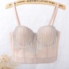 Tassel Drill Chain Shaping Short Style Backless Suspender Underwear 8045