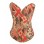 three countries flags pattern corsets m1265d