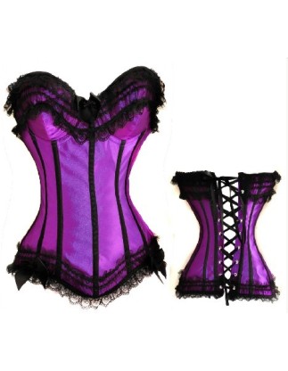 sexy purple lace corset m1810