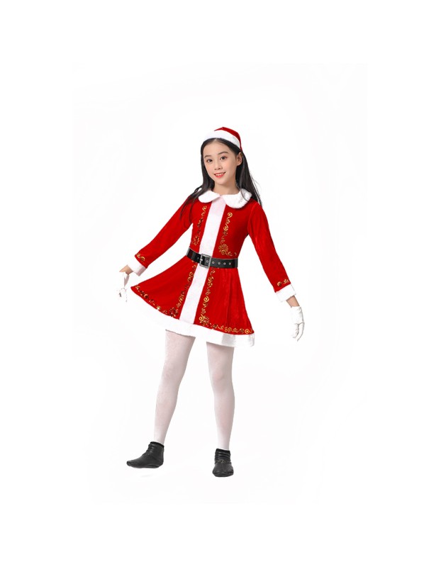 Children's Costumes Santa Claus Dresses Up In Party Christmas Cosplay Costumes SM6060 SM059
