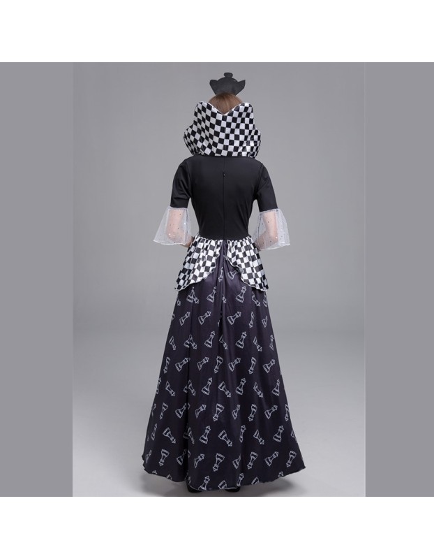 Sexy Adult Queen Dress Poker Alice In Wonderland Women Cosplay Costume M40770