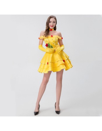 Adult Women Fantasia Beauty and Beast Cosplay Costumes YM8722