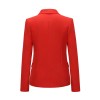 Short Suit Jacket Double Breasted Top Coat Solid Color Women Blazer H2013