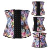 2016 New Style Flower 9 Steel Bones Latex Corsets M1303E