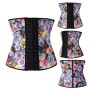 2016 New Style Flower 9 Steel Bones Latex Corsets M1303E