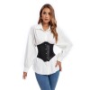 Plus Size Black Contracted Abdominal Belt Short Style Outer Wear Waist Corset QF859